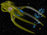 Vorlon dreadnought in deep space